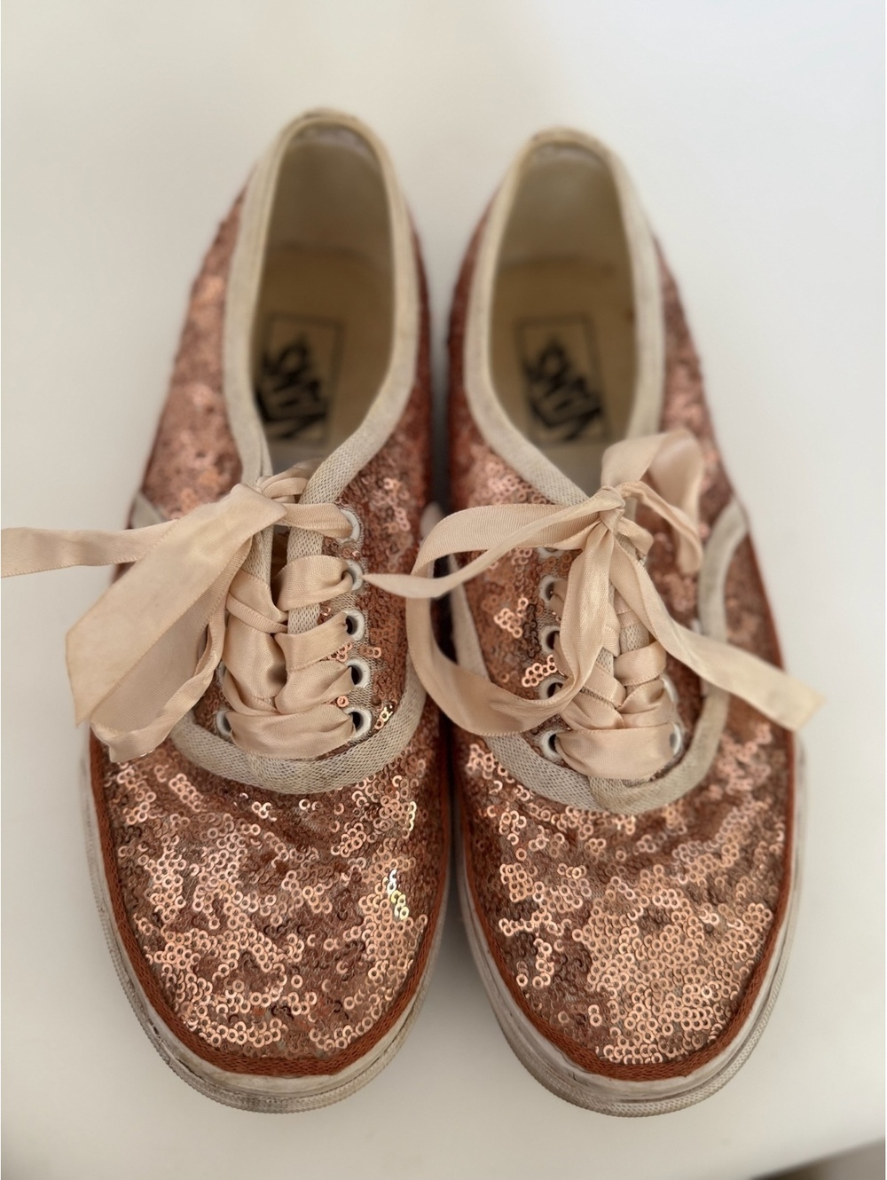 Vans pink sequin sneakers